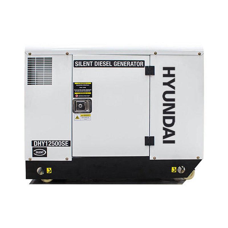 Hyundai DHY12500SE Diesel Standby Generator Single Phase Output Quiet Silent Canopy / 230v / 10kW / 12.5kVA / 3000rpm