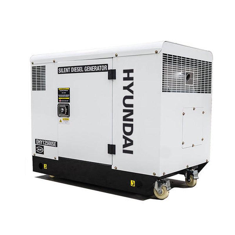 Hyundai DHY12500SE Diesel Standby Generator Single Phase Output Quiet Silent Canopy / 230v / 10kW / 12.5kVA / 3000rpm