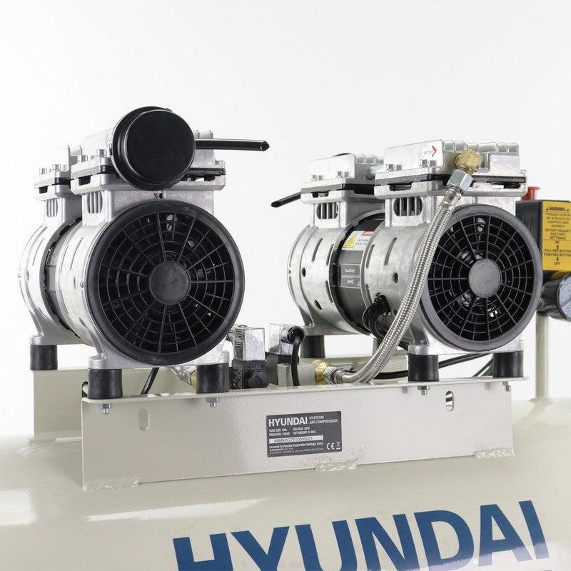 Hyundai HY275100 Electric Air Compressor Silent Direct Drive Oil Free / 2hp / 100L / 9.19CFM / 145psi