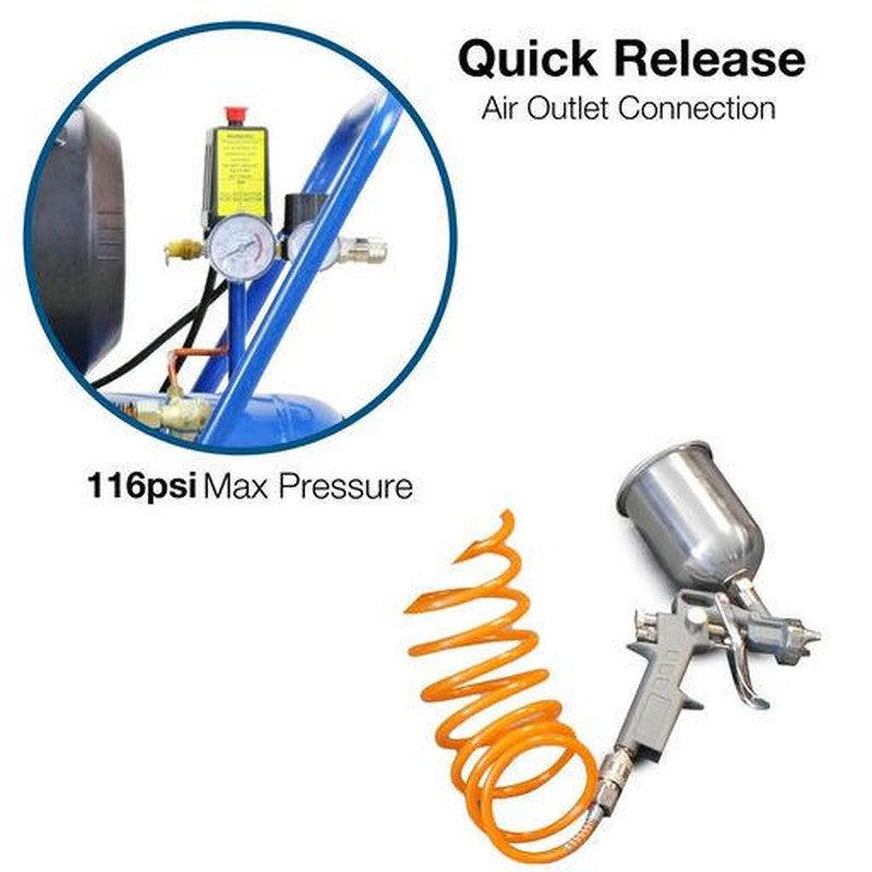 Hyundai HY3050V Electric Air Compressor Direct Drive V-Twin / 3hp / 50L / 14CFM / 116psi