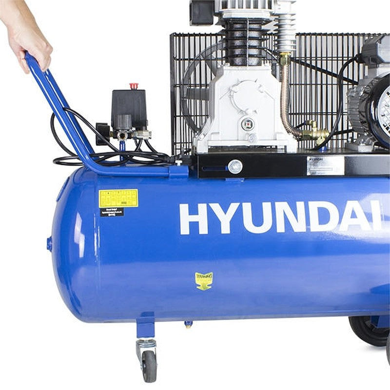 Hyundai HY3100P Electric Air Compressor Twin Cylinder Direct Drive / 3hp / 100L / 14CFM / 145psi