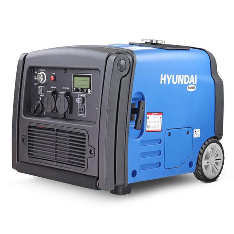 Hyundai HY3200SEi Petrol Inverter Generator Portable With Wheel Kit Pure Sine Wave / 3200W / 3.2 kW