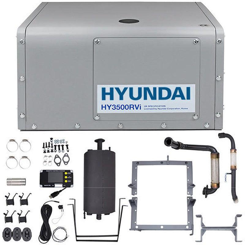 Hyundai HY3500RVi Petrol Underslung Vehicle Mounted RVi Generator Pure Sine Wave Output Includes Fittings & Panel / 3.5kW
