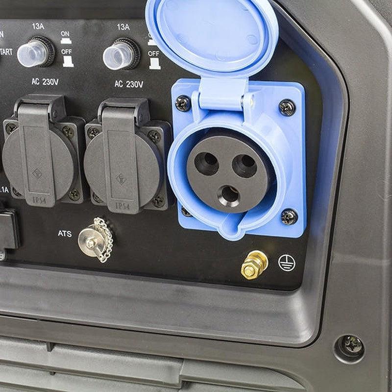 Hyundai HY6500SEi Petrol Inverter Generator Portable With Wheels Pure Sine Wave / 6600W / 6.6kW / DC & USB