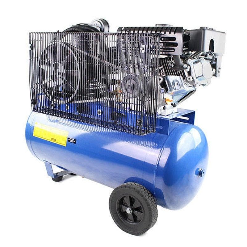Hyundai HY70100P Heavy Duty Petrol Air Compressor Belt Drive / 7hp / 90L / 10.7CFM / 145psi