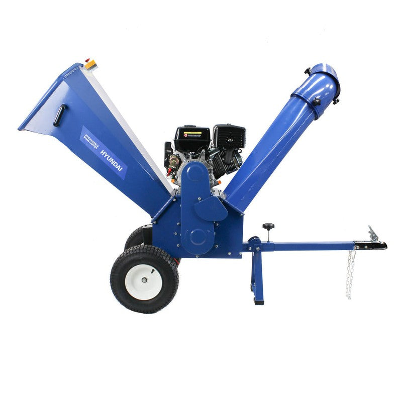 Hyundai HYCH1500E-2 Petrol Wood Chipper Shredder Mulcher / 420cc / 100mm