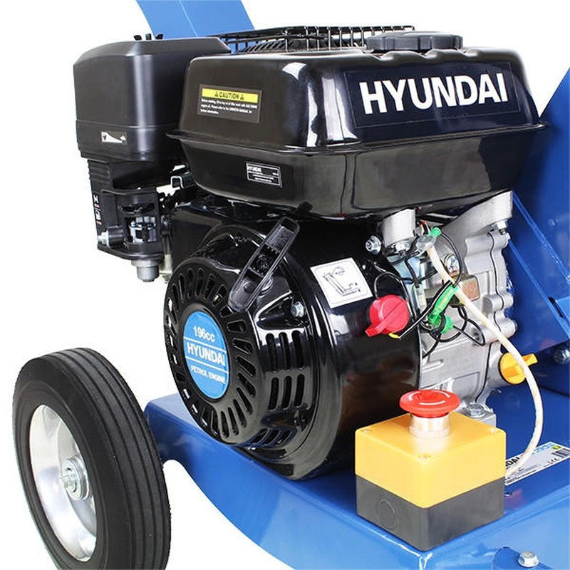 Hyundai HYCH6560 Petrol Garden Wood Chipper Shredder / 196cc / 60mm
