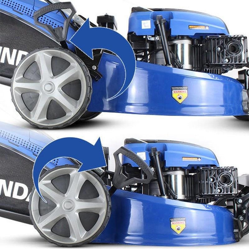 Hyundai HYM510SPEZ Petrol Lawn Mower Mulcher Self Propelled Electric Start / 20" / 51cm / 196cc / 70L