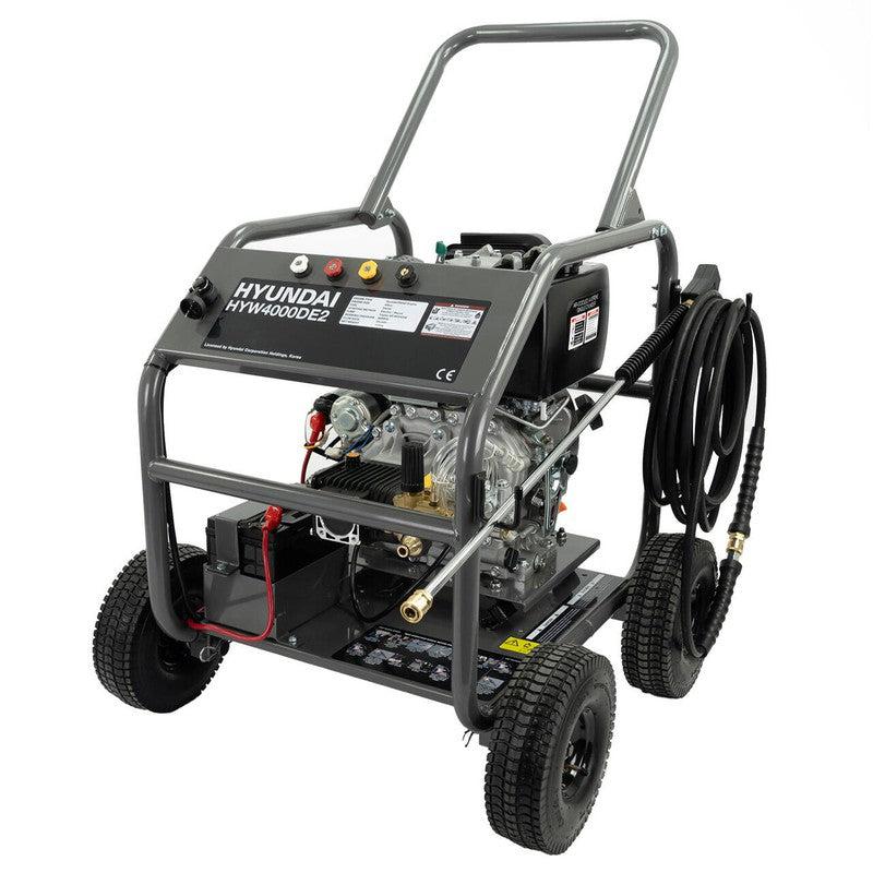 Hyundai HYW4000DE2 Diesel Pressure Washer / 4000psi / 275 bar / 13L/min / 10m Hose