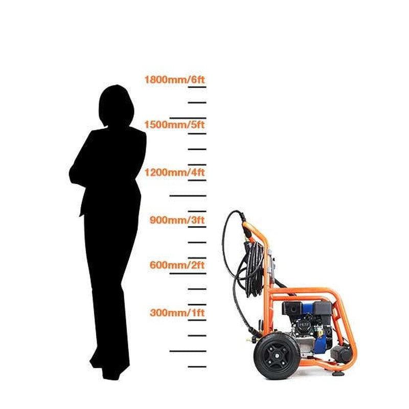 P1 Power Equipment P3200PWT+85.403.005 Commercial Petrol Pressure Washer With 18" Rotary Flat Surface Cleaner / 3200psi / 214bar / 212cc / 11L/min Flow Rate