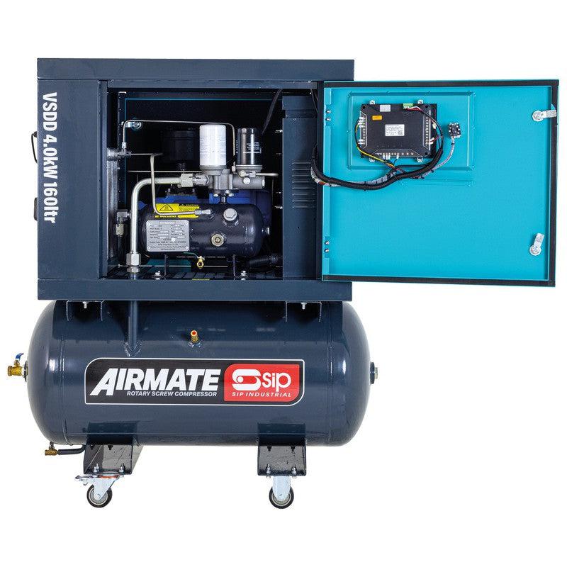 SIP 08252 VSDD Rotary Screw Compressor / 160 Litre / 16 CFM / 145 PSI / 4kW / 230v