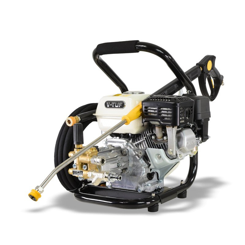 V-TUF GPT200C Petrol Pressure Washer With Carry Frame - Industrial Honda GP200 / 2755 PSI / 190 BAR / 720 LPH / 10M Hose