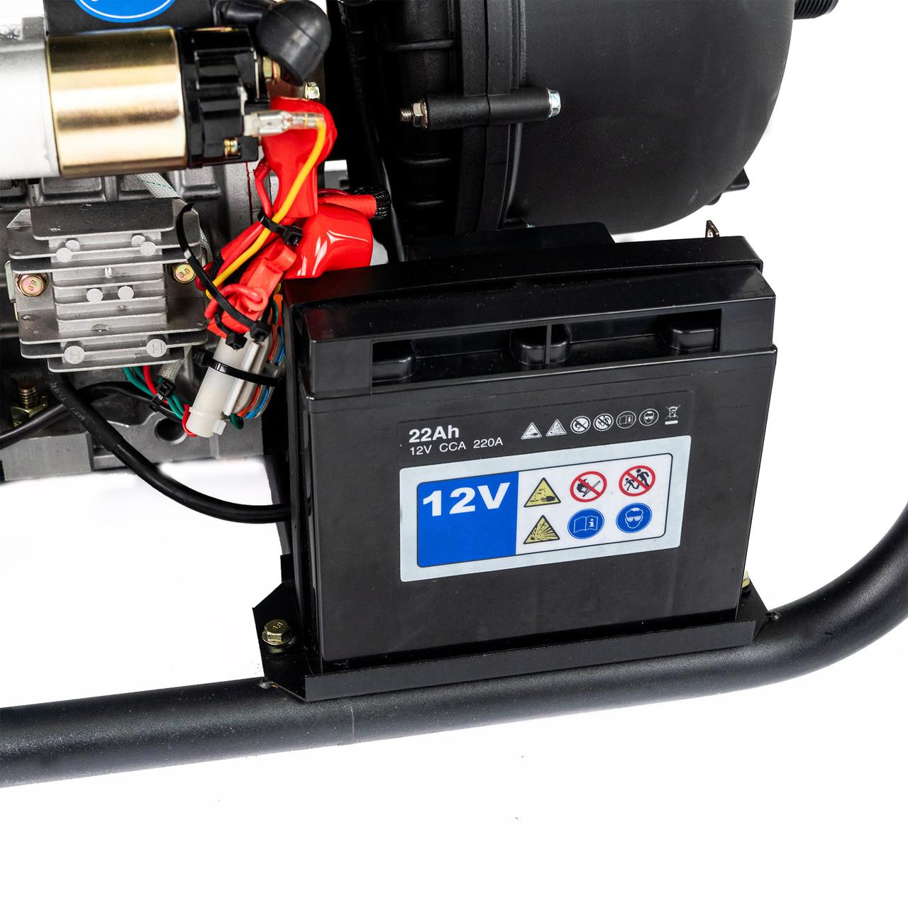 Hyundai DHYC50LE Diesel Water Pump / 50mm 2" / Chemical Water Pump / 35m Total Head / 7m Lift / 533L/min Flow Rate / 6hp / 296cc