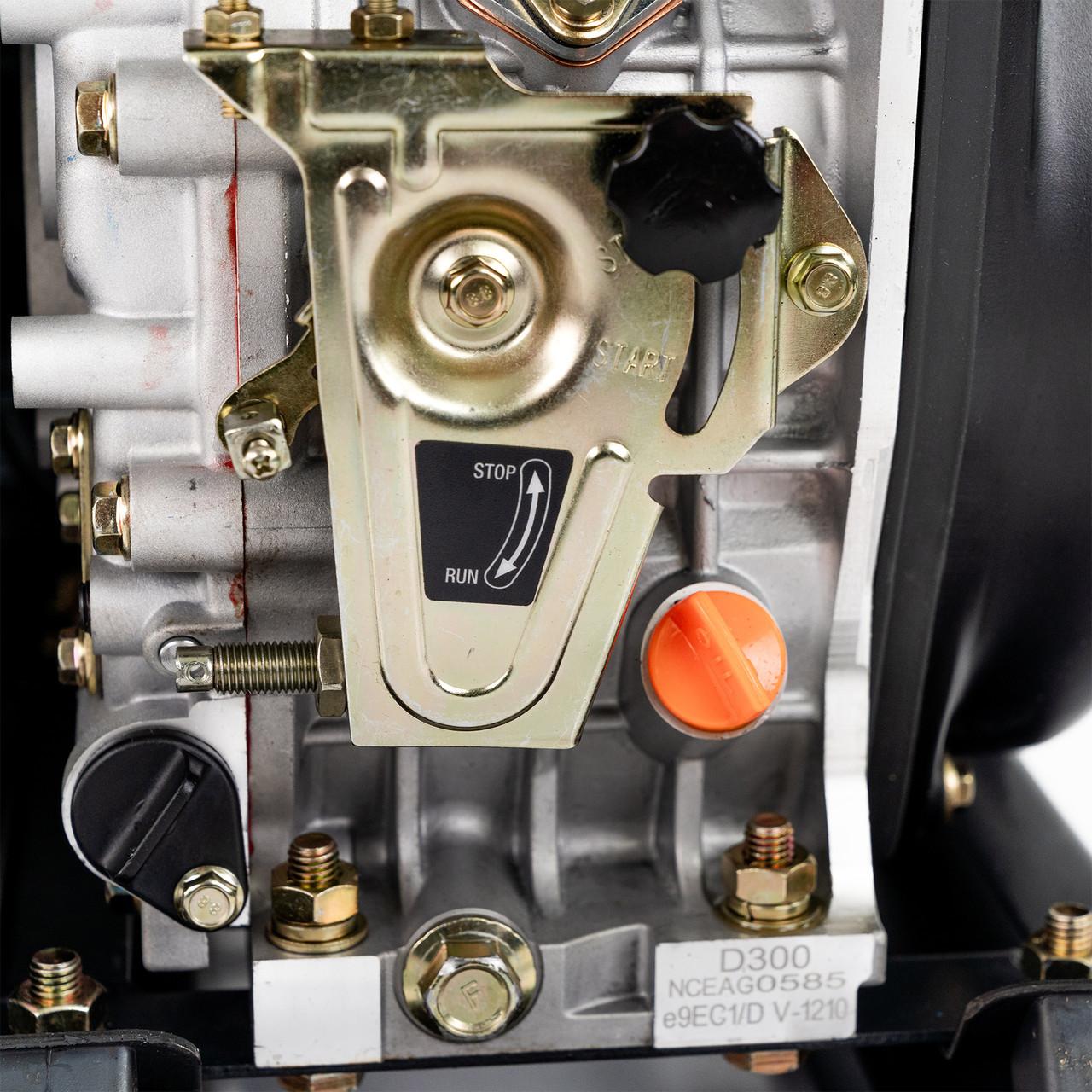 Hyundai DHYC50LE Diesel Water Pump / 50mm 2" / Chemical Water Pump / 35m Total Head / 7m Lift / 533L/min Flow Rate / 6hp / 296cc