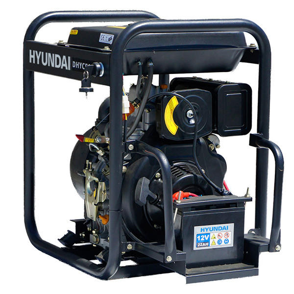 Hyundai DHYC50LE Diesel Water Pump / 50mm 2" / Chemical Water Pump / 35m Total Head / 7m Lift / 533L/min Flow Rate / 6hp / 296cc