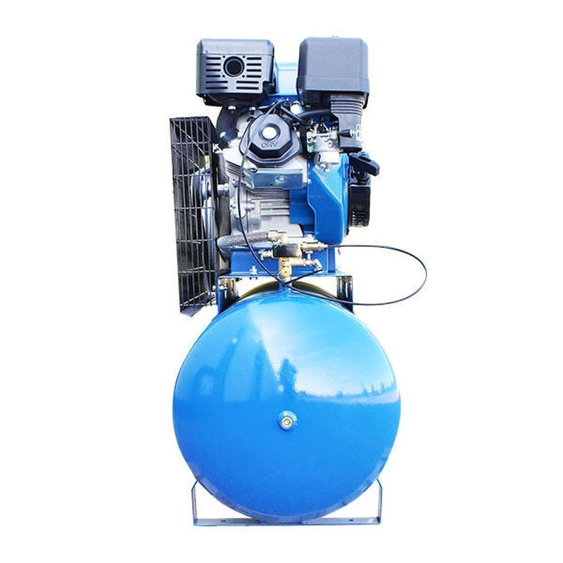 Hyundai HY140200PES Petrol Belt Driven Air Compressor / 29CFM / 145psi / 14hp / 200L