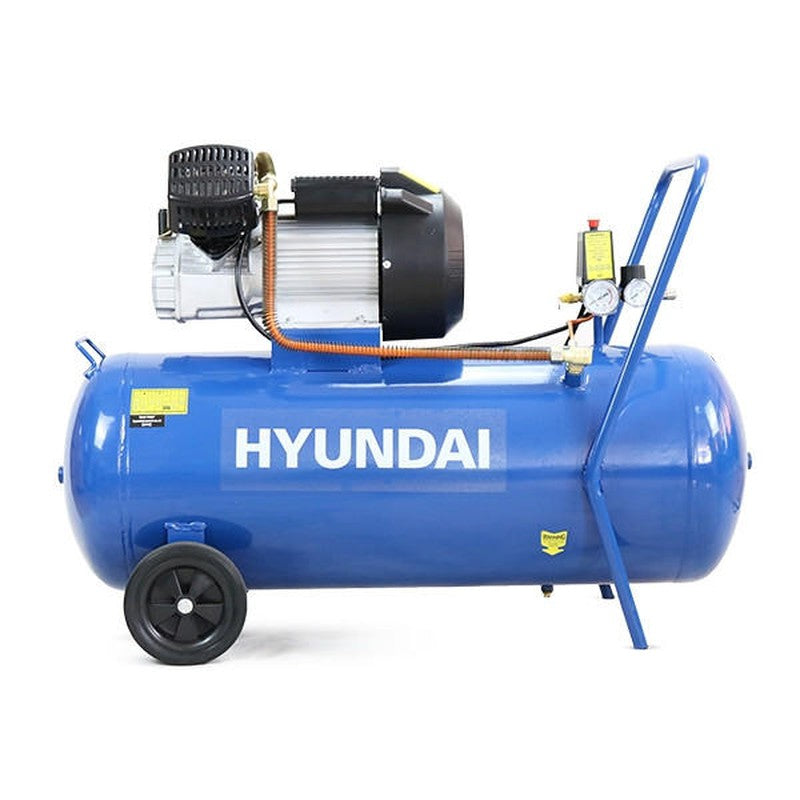 Hyundai HY30100V Portable Electric Air Compressor Direct Drive V-Twin / 3hp / 100L / 14CFM / 116psi