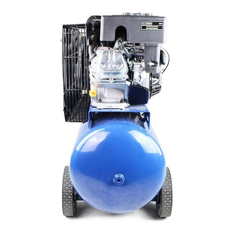Hyundai HY70100P Heavy Duty Petrol Air Compressor Belt Drive / 7hp / 90L / 10.7CFM / 145psi