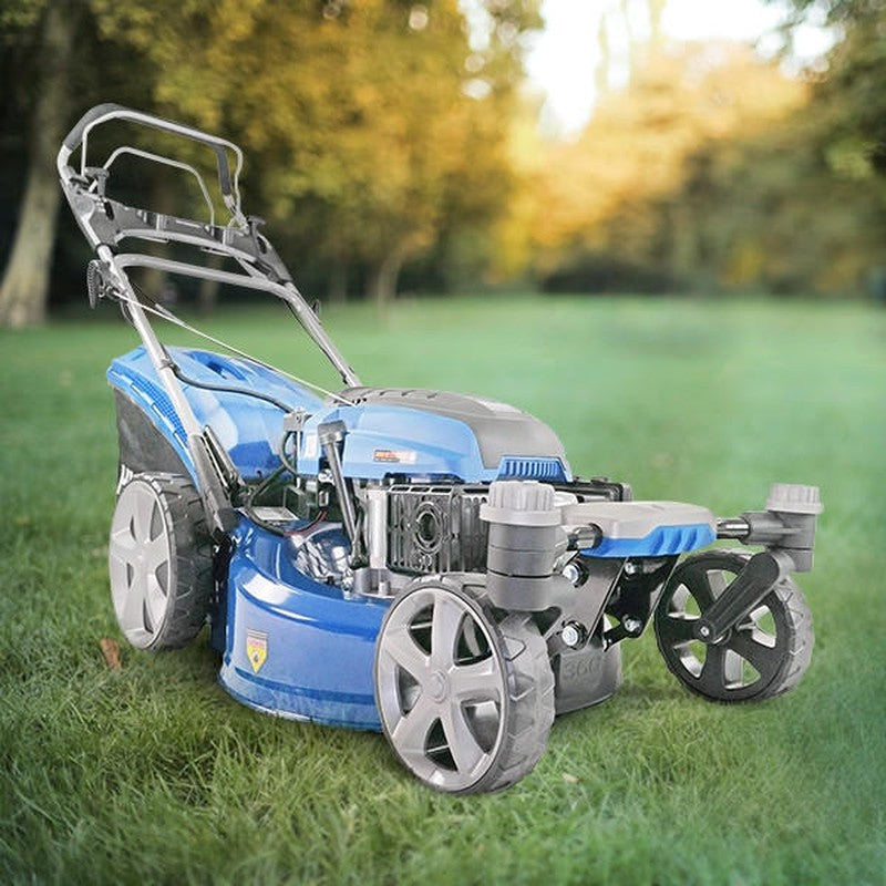 Hyundai HYM510SPEZ Petrol Lawn Mower Mulcher Self Propelled Electric Start / 20" / 51cm / 196cc / 70L