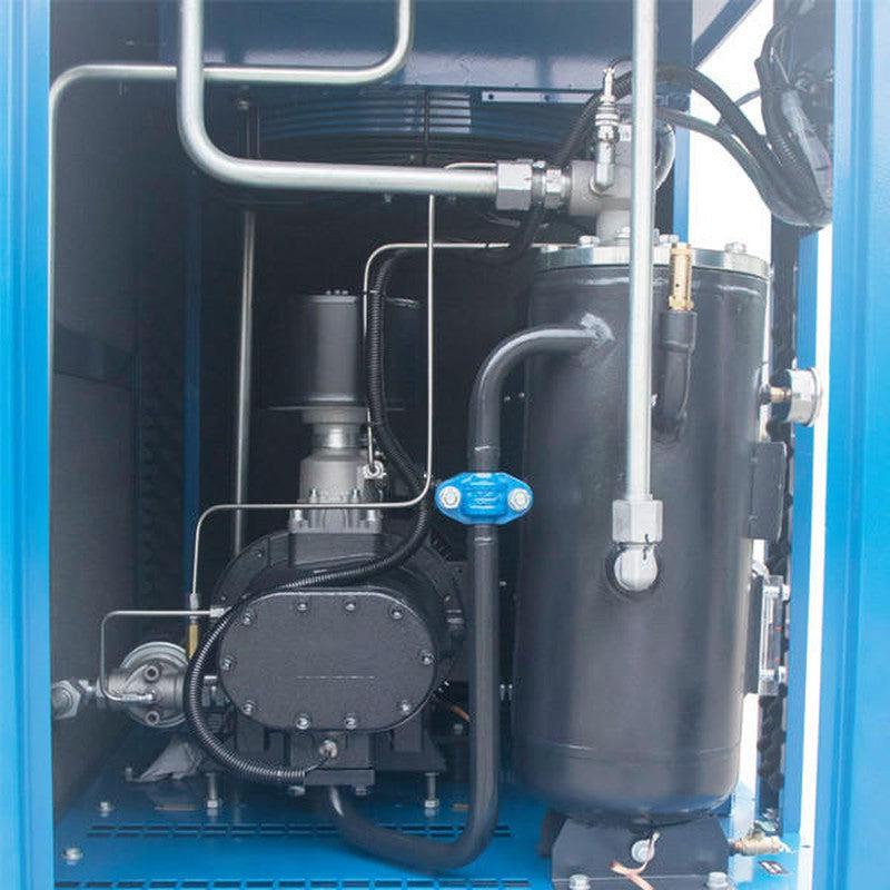 Hyundai HYSC200500DVSD Permanent Magnet Silent Screw Air Compressor with Dryer and Variable Speed Drive / 20hp / 500L