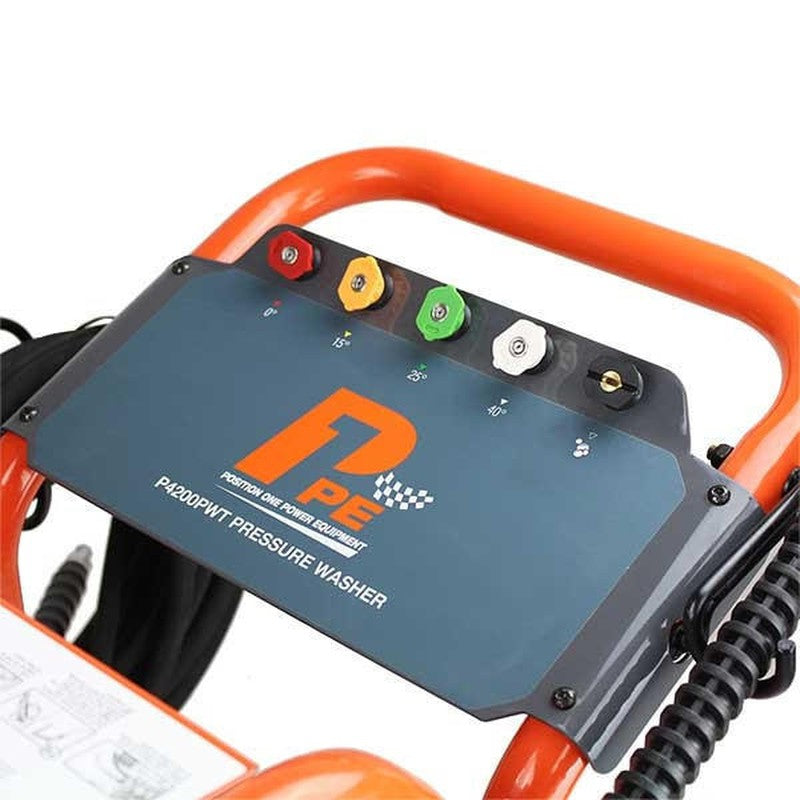 P1 Power Equipment P4200PWT+85.403.010 Petrol Pressure Washer With 24" Stainless Steel Flat Surface Cleaner / 4200psi / 290bar / 420cc / 15L/min Flow Rate