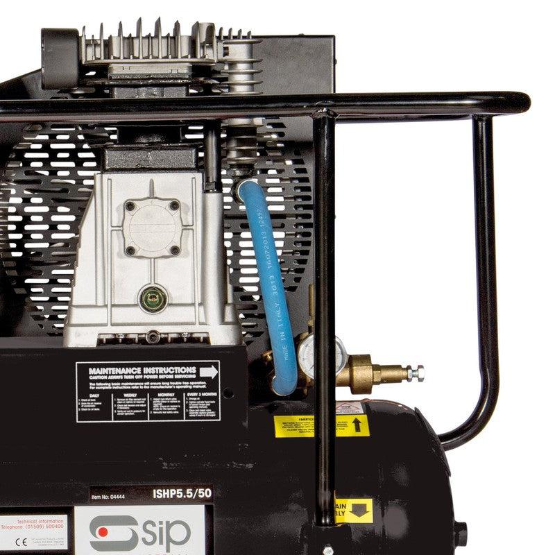 SIP 04444 ISHP5.5/50 Industrial Petrol Compressor / 50 Litre / 16 CFM / 150 PSI