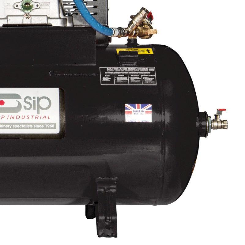 SIP 04463 ISHP11/200ES Industrial Petrol Compressor / 200 Litre / 35 CFM / 150 PSI