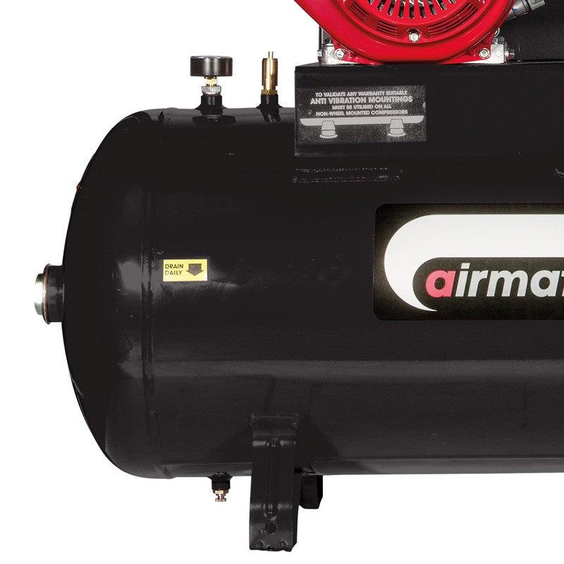 SIP 04463 ISHP11/200ES Industrial Petrol Compressor / 200 Litre / 35 CFM / 150 PSI