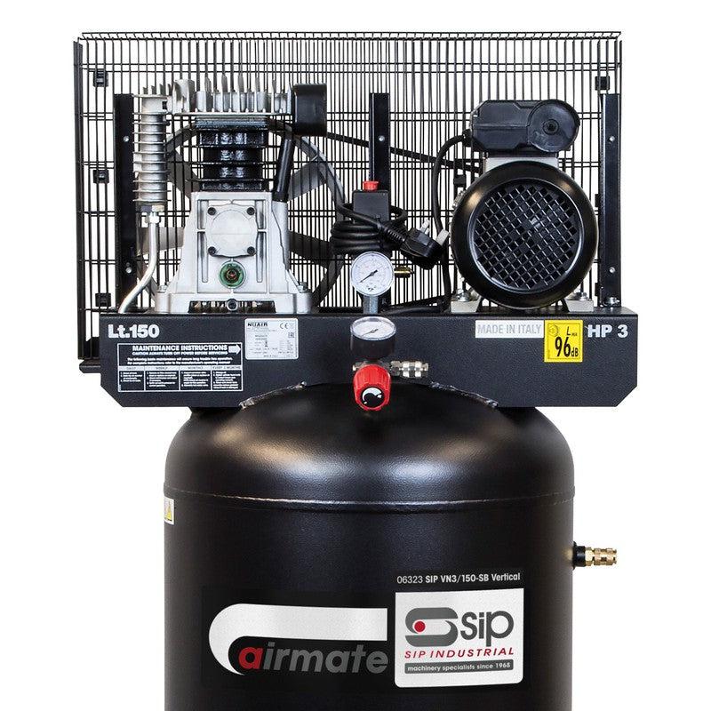 SIP 06323 VN3/150-SB Vertical Belt Drive Compressor / 150 Litre / 13 CFM / 145 PSI