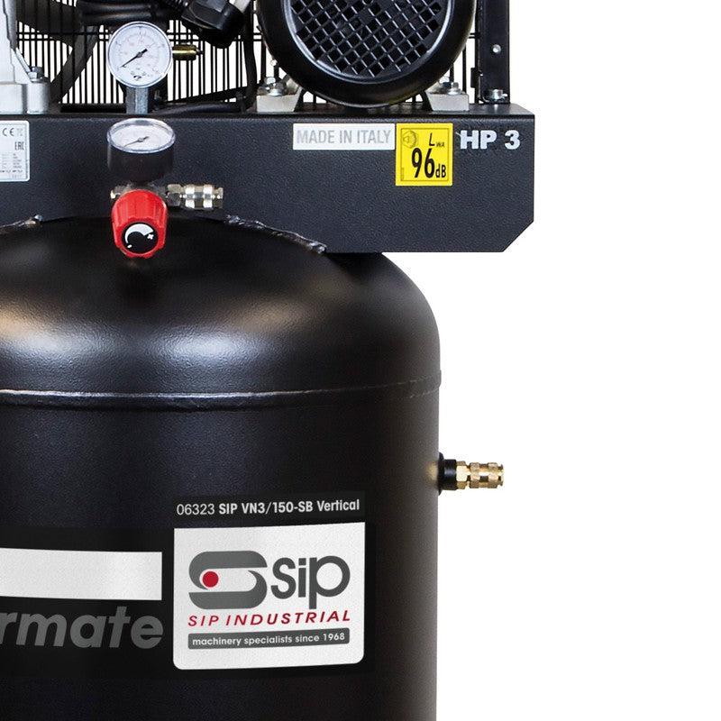SIP 06323 VN3/150-SB Vertical Belt Drive Compressor / 150 Litre / 13 CFM / 145 PSI