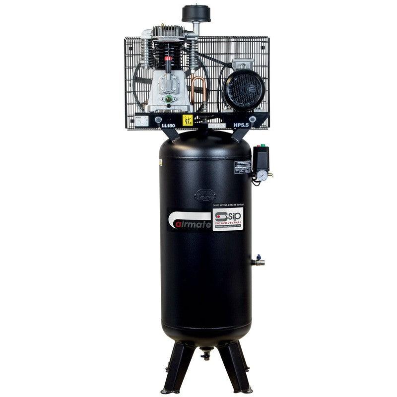 SIP 06335 VN5.5/150-TB Vertical Belt Drive Compressor / 150 Litre / 24 CFM / 145 PSI