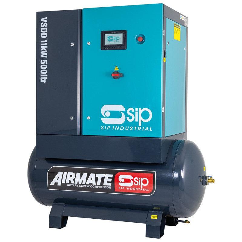 SIP 08265 VSDD Rotary Screw Compressor / 500 Litre / 50 CFM / 145 PSI / 11kW / 400v