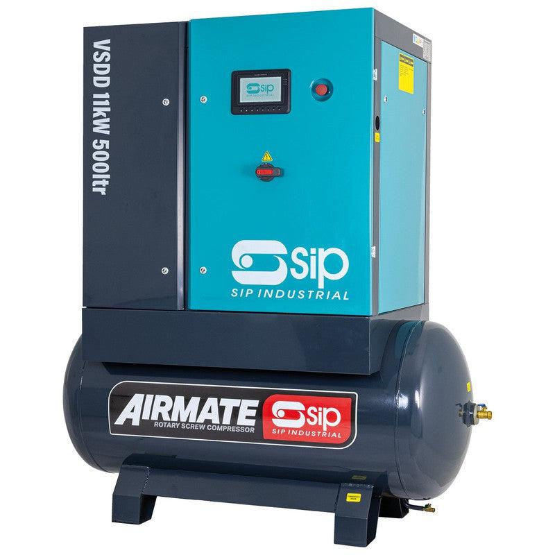 SIP 08272 VSDD/RD Rotary Screw Compressor with Dryer / 500 Litre / 50 CFM / 145 PSI / 11kW / 400v