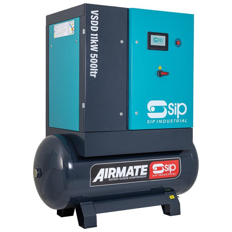 SIP 08276 VSDD/RDF Rotary Screw Compressor with Dryer & Filter / 500 Litre / 50 CFM / 145 PSI / 11kW / 400v