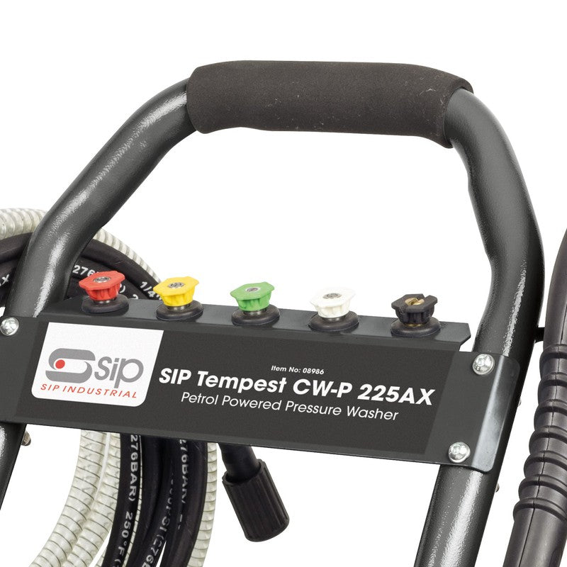 SIP 08986 TEMPEST CW-P 225AX Petrol Pressure Washer / 3265 PSI / 225 BAR / 540 LPH / 7.5M Hose