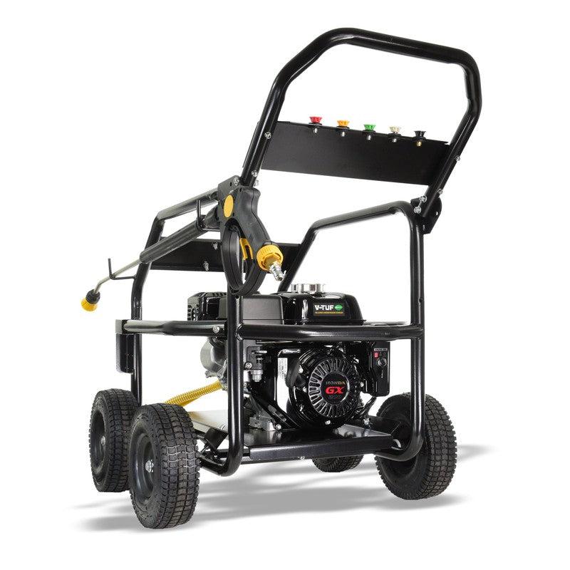 V-TUF GB065RGB Petrol Pressure Washer With Roll Cage Frame - Honda GX200 / 2900 PSI / 200 BAR / 720 LPH / 10M Hose