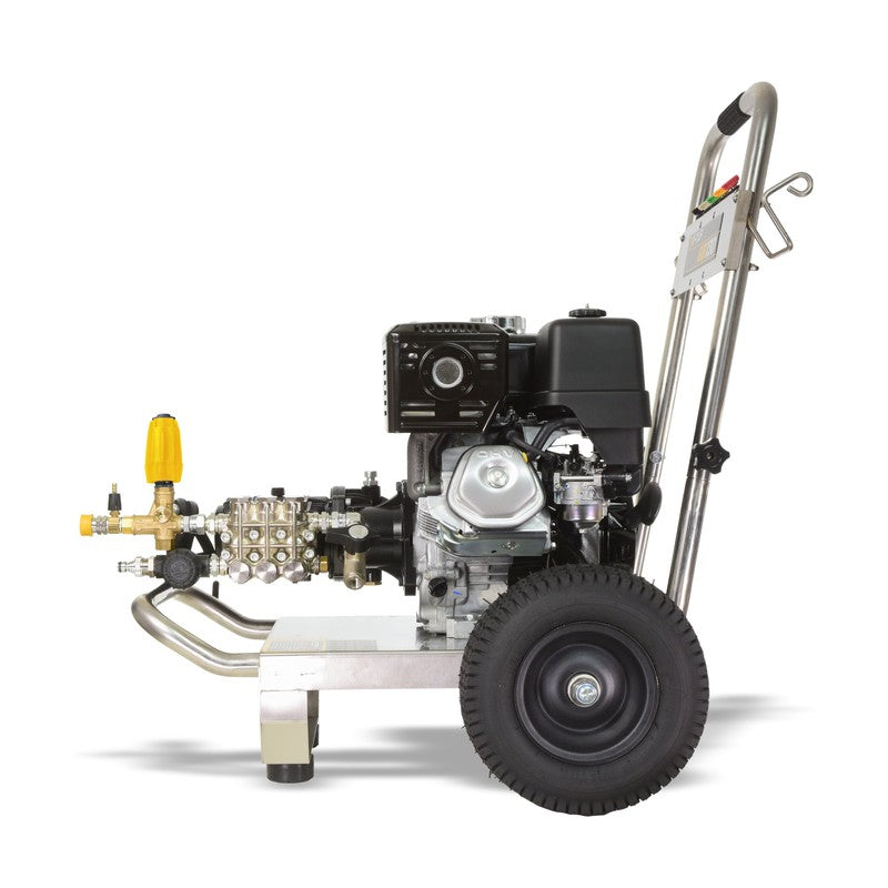 V-TUF GB130 Petrol Pressure Washer Stainless Steel - Industrial Honda GX390 / 3626 PSI / 250 BAR / 900 LPH / 10M Hose