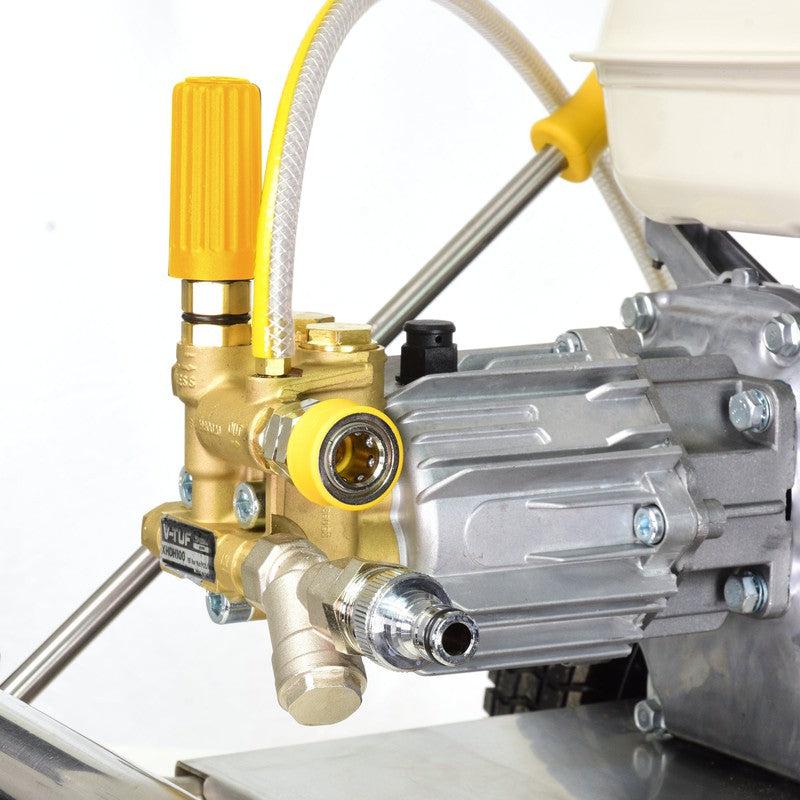 V-TUF GPT200 Petrol Pressure Washer Stainless Steel - Industrial Honda GP200 / 2755 PSI / 190 BAR / 720 LPH / 10M Hose