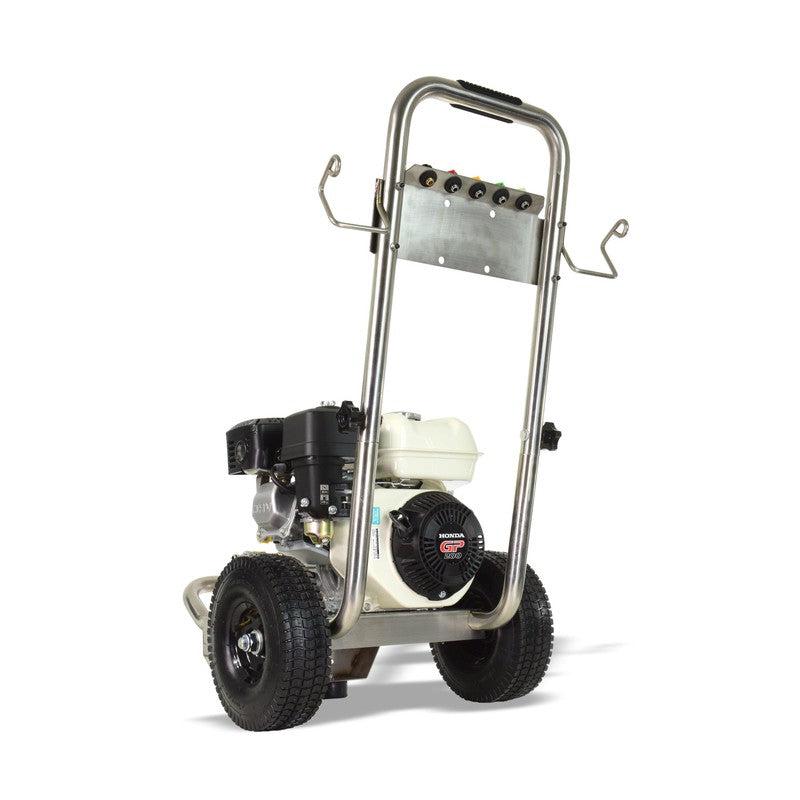 V-TUF GPT200 Petrol Pressure Washer Stainless Steel - Industrial Honda GP200 / 2755 PSI / 190 BAR / 720 LPH / 10M Hose