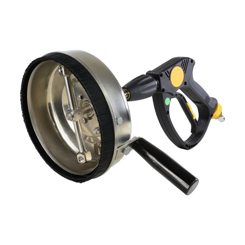 V-TUF H1.003TT-KTQ tufTURBO300X Wall Rotary Surface Cleaner 300mm DIAMETER With Handle 51mm Extraction Port KTQ Inlet With Jets
