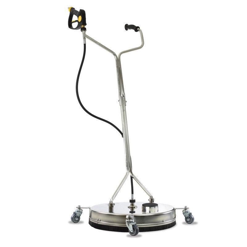 V-TUF H1.008TT tufTURBOX Patio Rotary Surface Cleaner - Stainless Steel / 4000 PSI / 275 BAR / 533mm (21") / 51mm Extraction Port