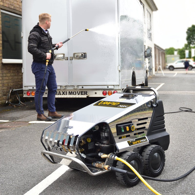 V-TUF RAPIDMSH110V Hot Pressure Washer - Industrial Mobile 110V / 100 BAR / 480 LPH
